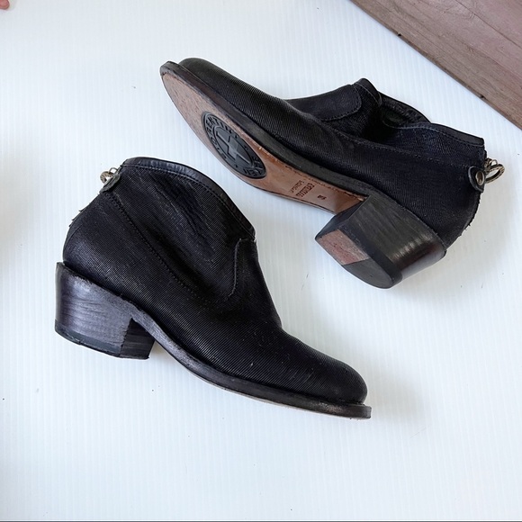 Fiorentini & Baker- Italian Leather Textured Ankle Booties - 35 - Picture 5 of 10